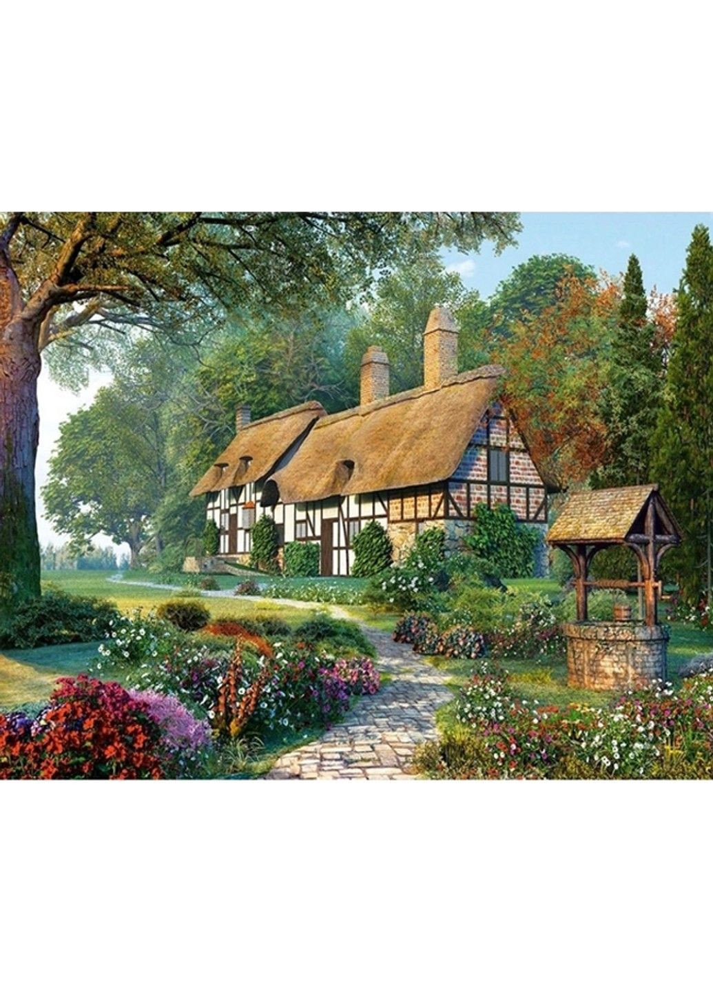 Набор Алмазная мозаика вышивка Дом мечты Каникулы у бабушки Бабушкин дом на подрамнике полная 30х40 No Brand (332208265)