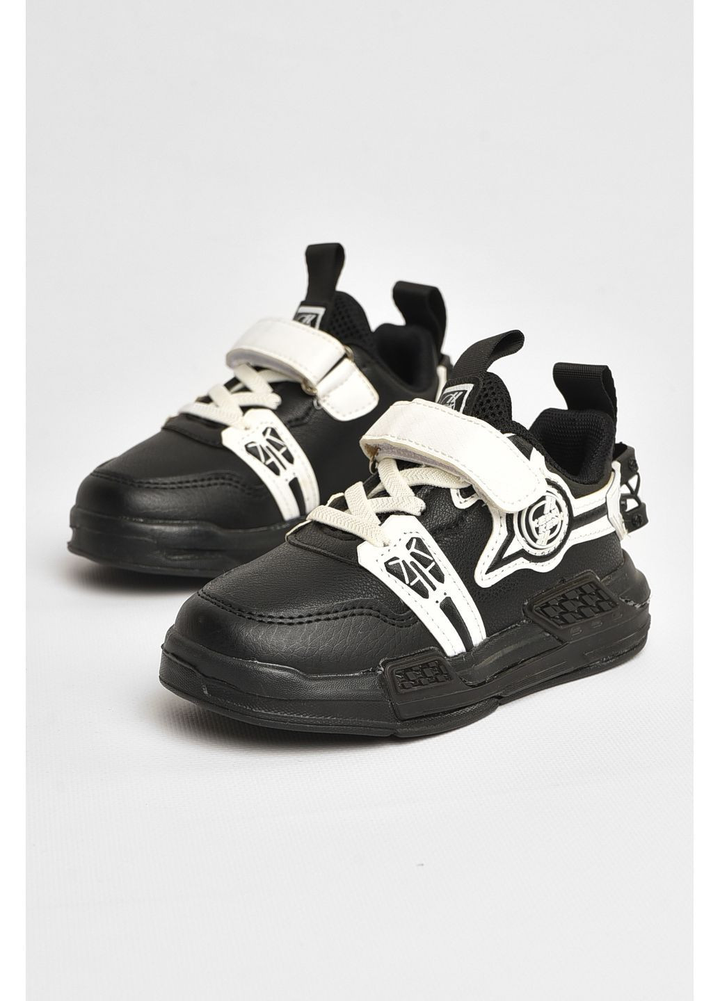 Чорні осінні кросівки дитячі чорного кольору Let's Shop