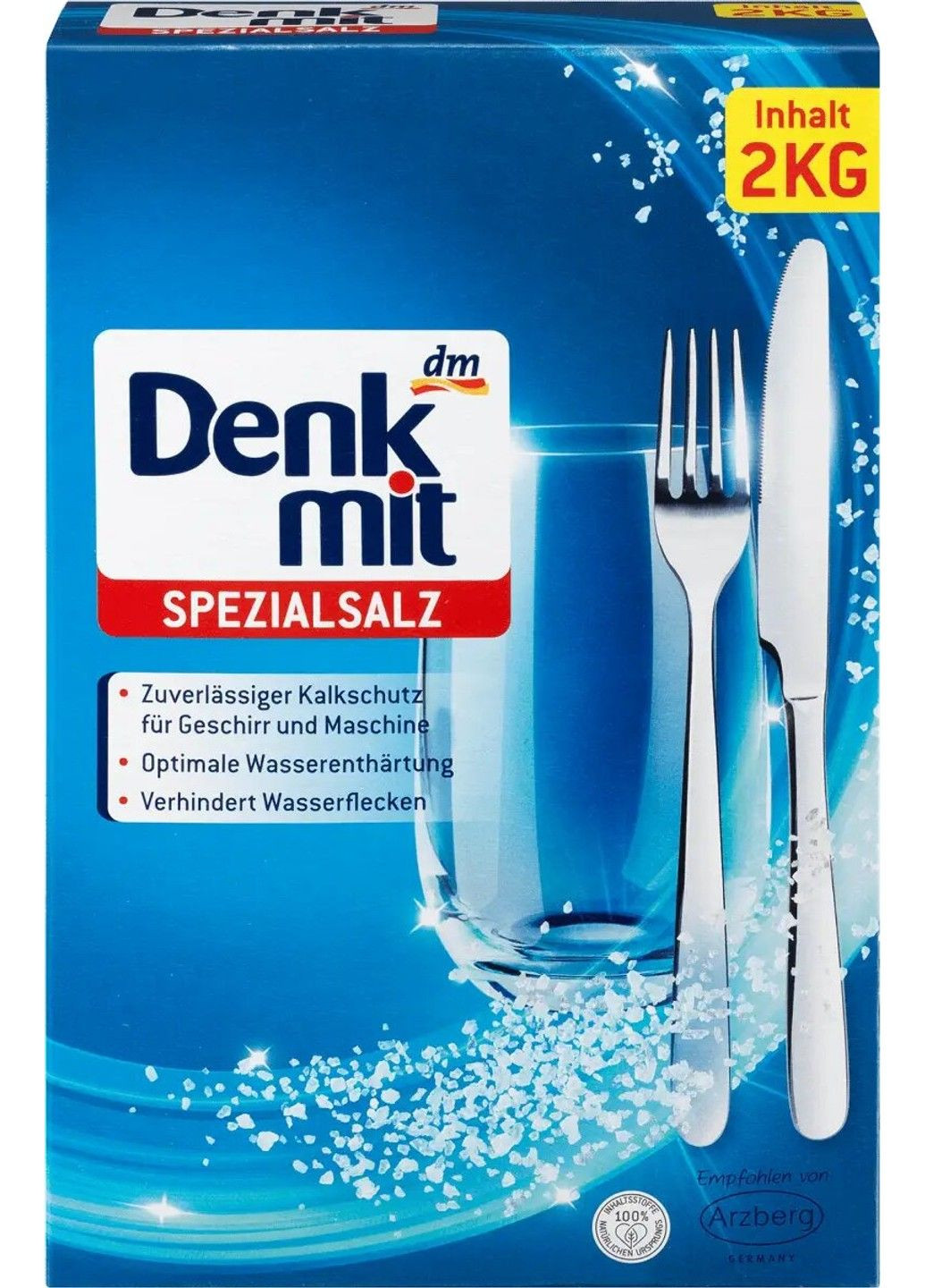 Сіль для посудомийних машин Spezialsalz, 2 кг Denkmit (280898448)