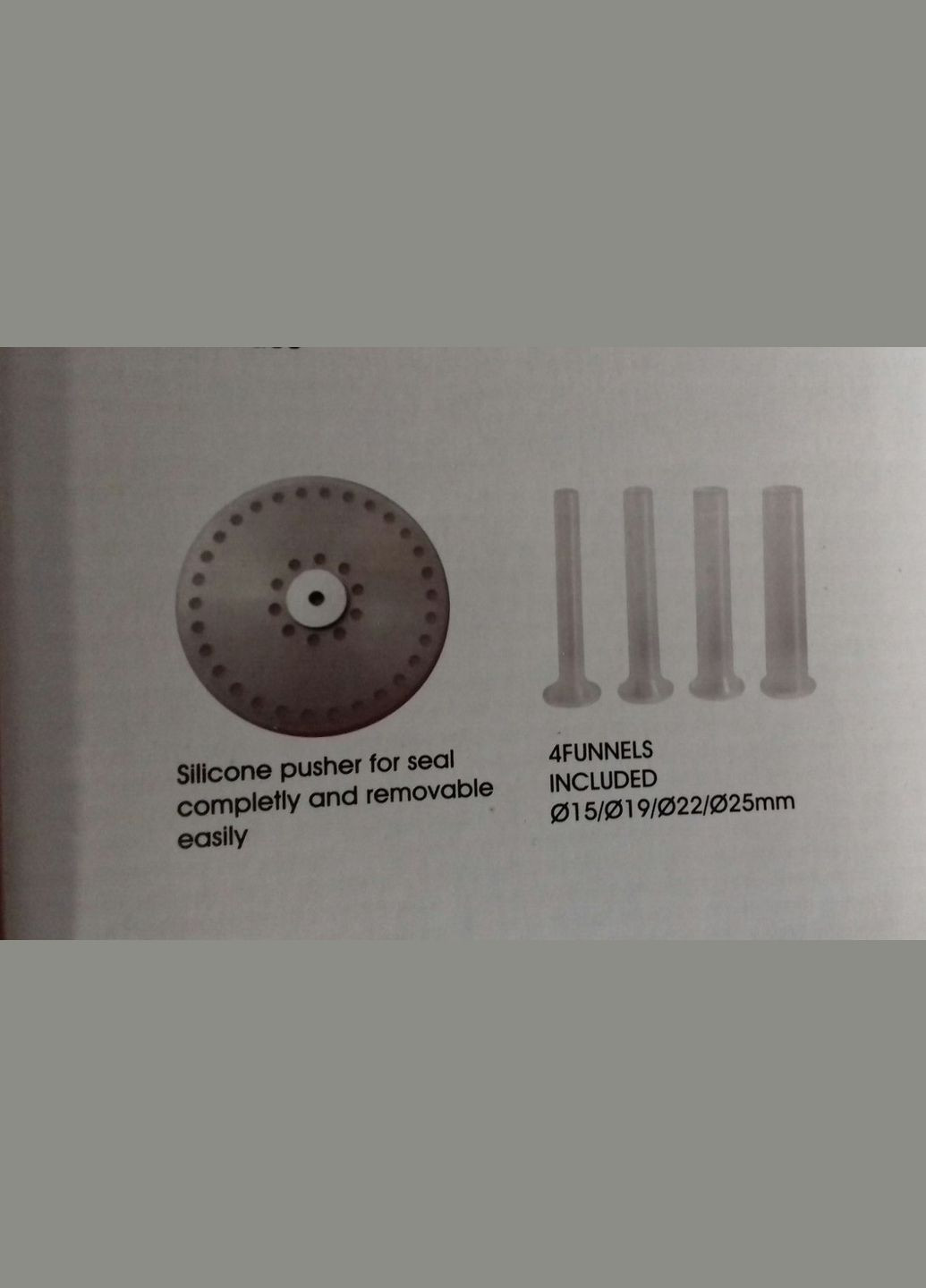 Ковбасний шприц вертикальний Vanessa KY-2006C 3кг фаршу силіконовий поршень No Brand (300079627)