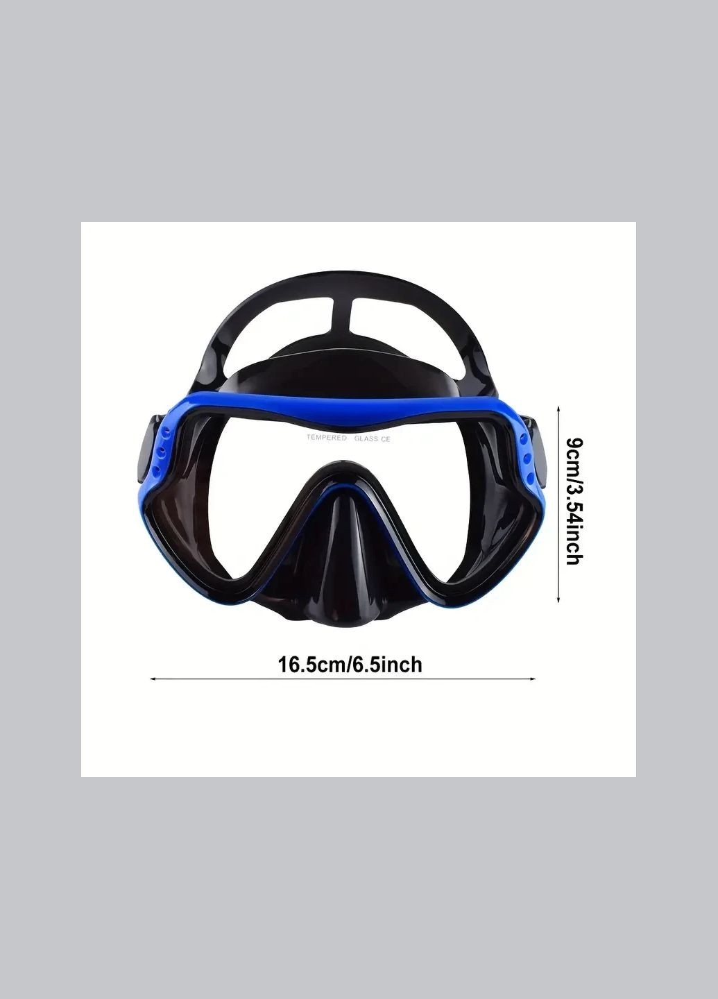 Маска панорамна для дайвінгу Findway Black No Brand (335878219)