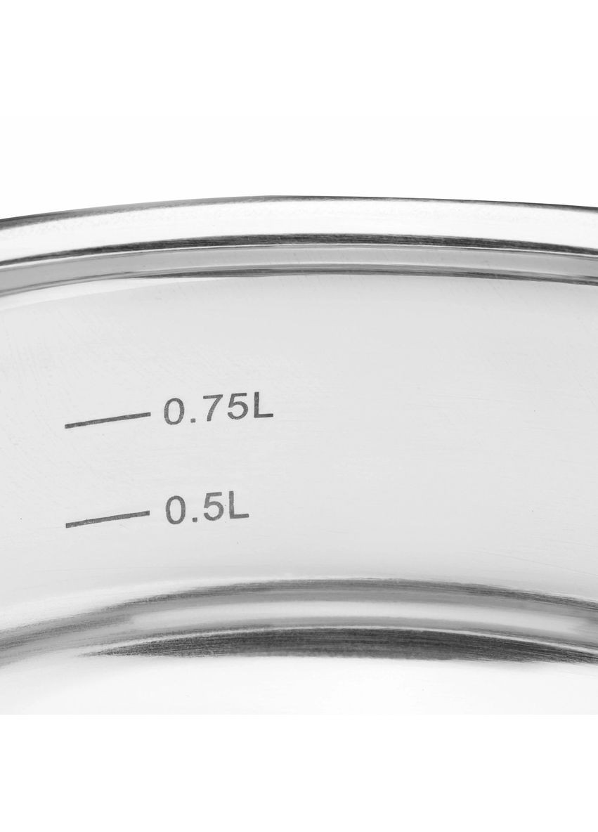 Ковш со стеклянной крышкой Gemini Liguria AR4313GB 1.3 л 14 см серебристый Ardesto (361399128)