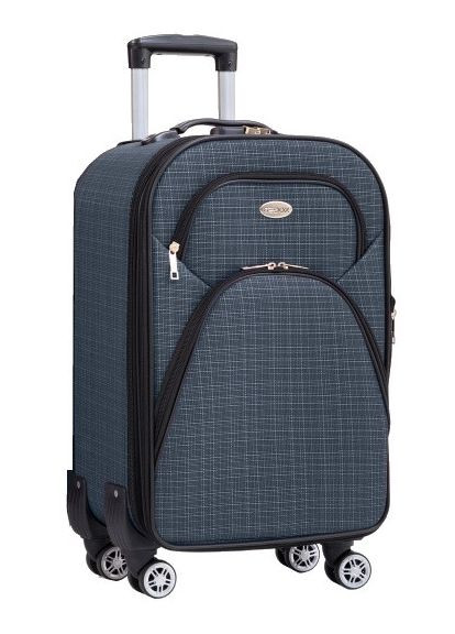 Маленький тканевый чемодан на колесах 42L Gedoх темно-синий Gedox (297644318)