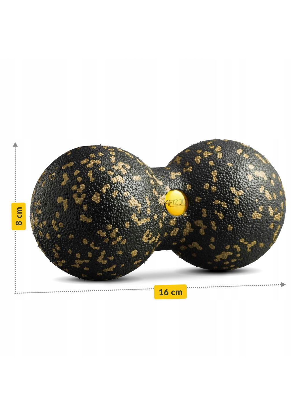 Масажний м'яч подвійний EPP DuoBall 08 Black/Gold () 4FIZJO P-5907739314802 (275653889)