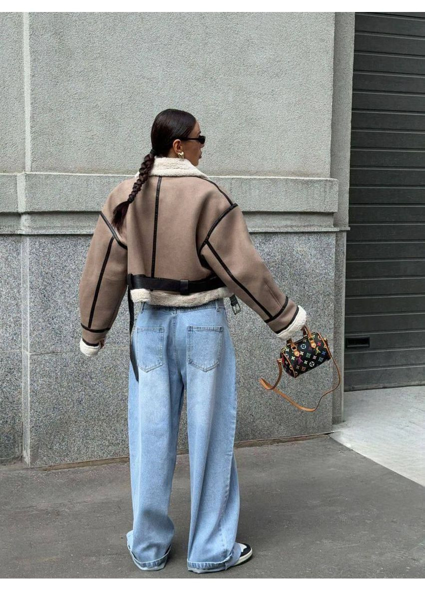 Дубленка женская трендовая (замеры в описании) Vione (368708726)