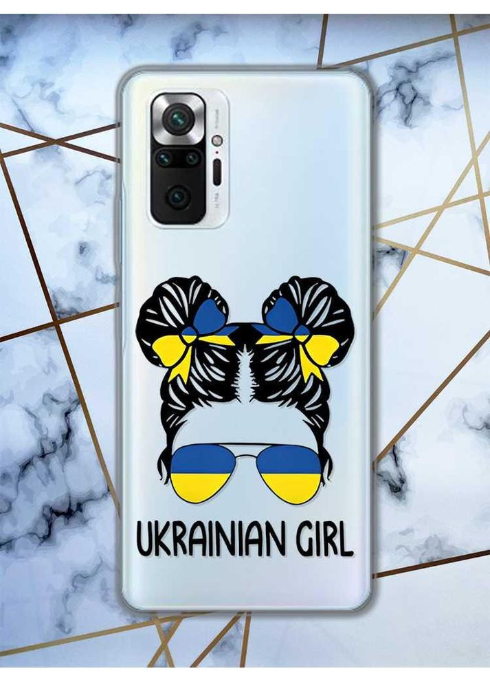 Прозорий чохол для Xiaomi Redmi Note 10 Pro/10 Pro Max:: Українська дівчина | принт 113 Creative (359486449)