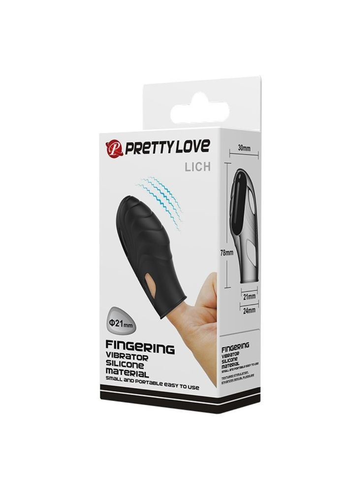 Стимулятор с вибрацией на палец для эрогенных зон Pretty Love "Lich" LyBaile (299386652)