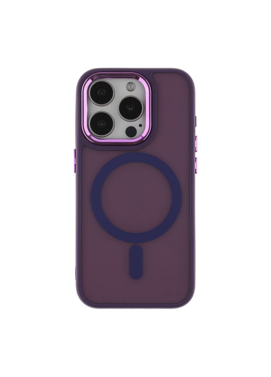 Чехол TPU+PC Space Magnetic Color with Magsafe для iPhone 15 Pro Цвет Dark Purple No Brand Apple iPhone 15 Pro 2023 (336150026)