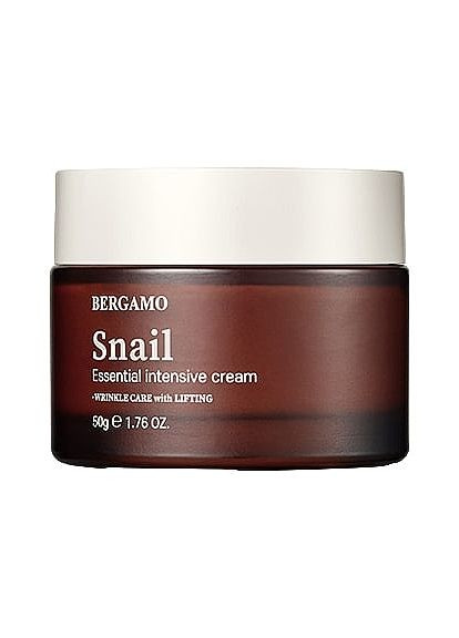 Крем для лица с муцином улитка Snail Essential Intensive Cream 50g (1162450-109653) Bergamo (368662143)