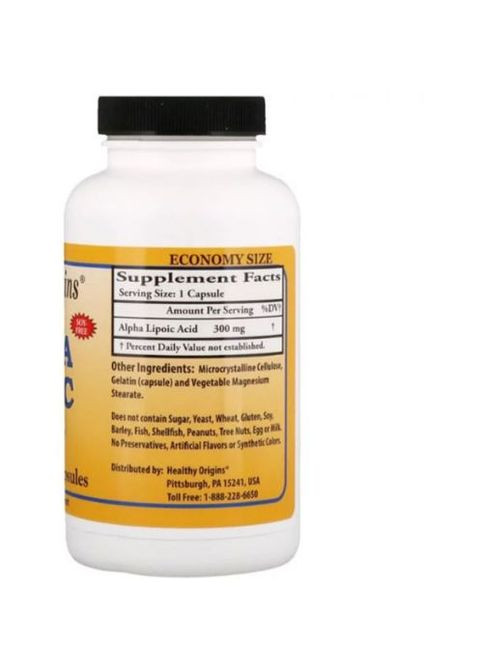 Alpha Lipoic Acid 300 mg 150 Caps HOG-35069 Healthy Origins (354230048)