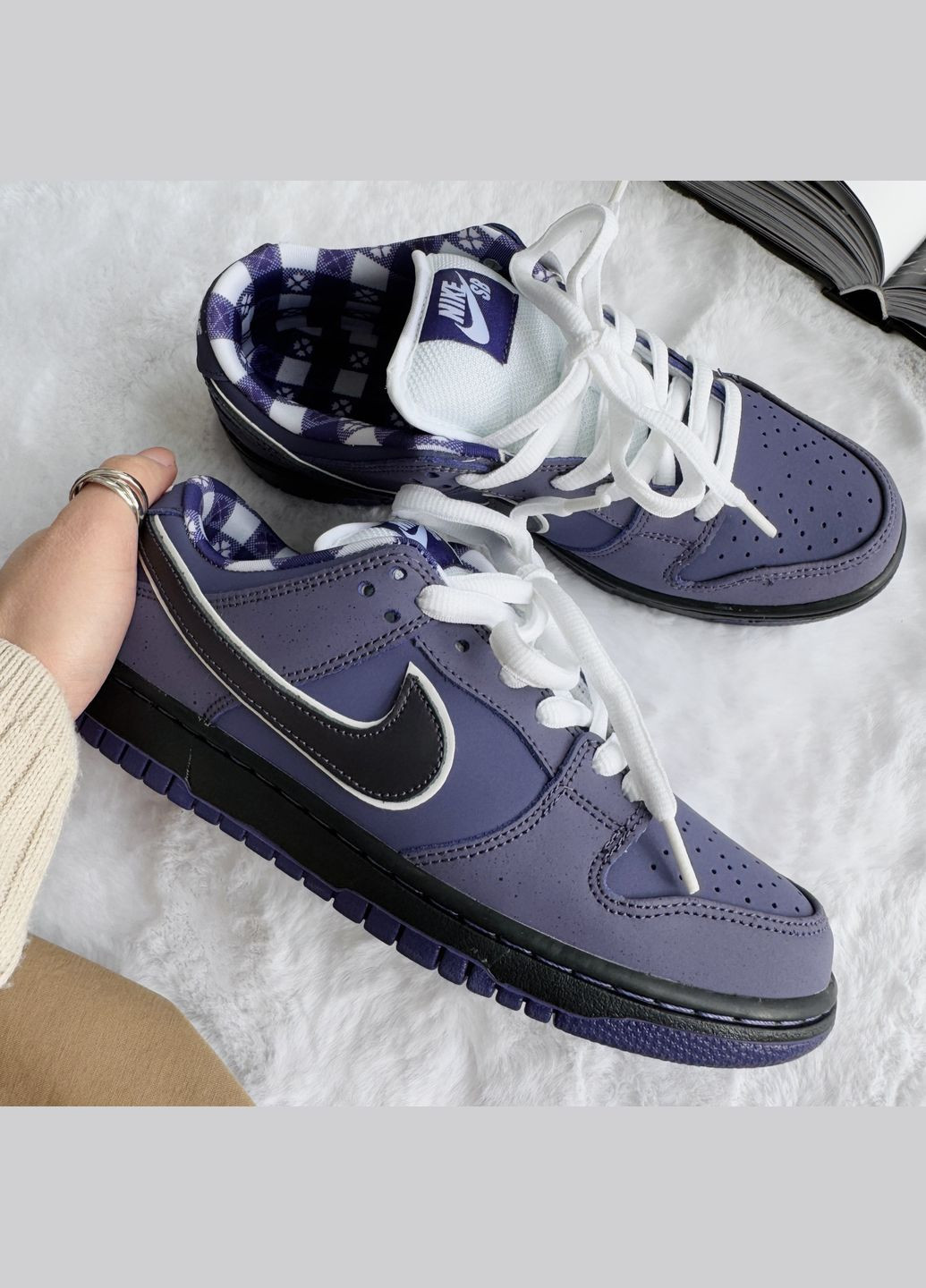 Кроссовки женские и мужские Nike SB Dunk Low Purple Lobster | Найк СБ Данк фиолетовые No Brand фиолетовые демисезоны (339775740)