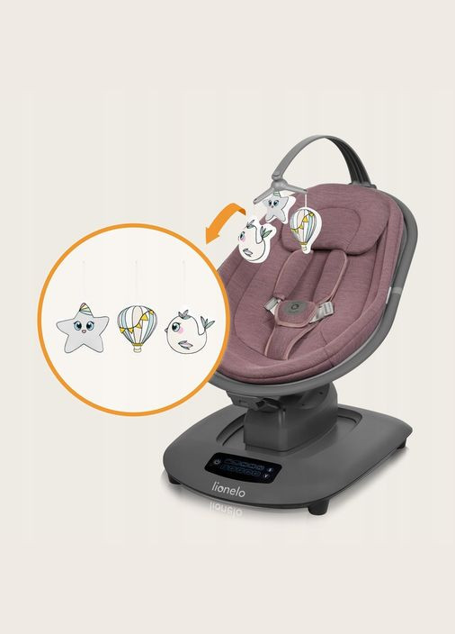 Кресло-качалка BLOSSOM PINK MAUVE Lionelo (336383056)