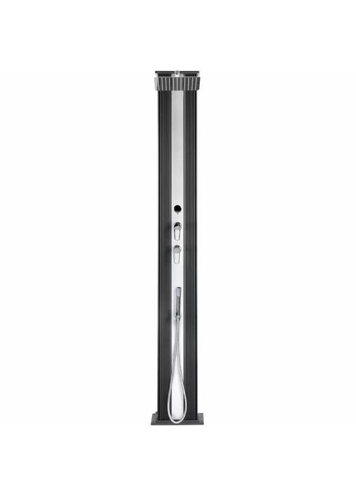 Душ сонячний Hybride Dada Straight алюмінієвий з мийкою для ніг, антрацит DS-D463NX, 40 л AquaViva (372992618)