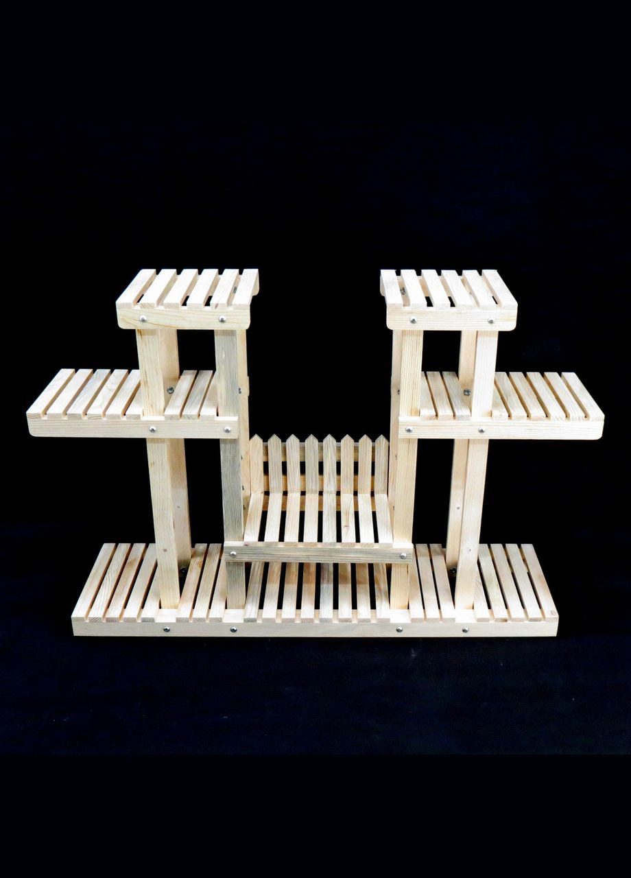 Підставка для квітів з дерева Сермез бланже (ЦВТ-013301) No Brand (328224905)