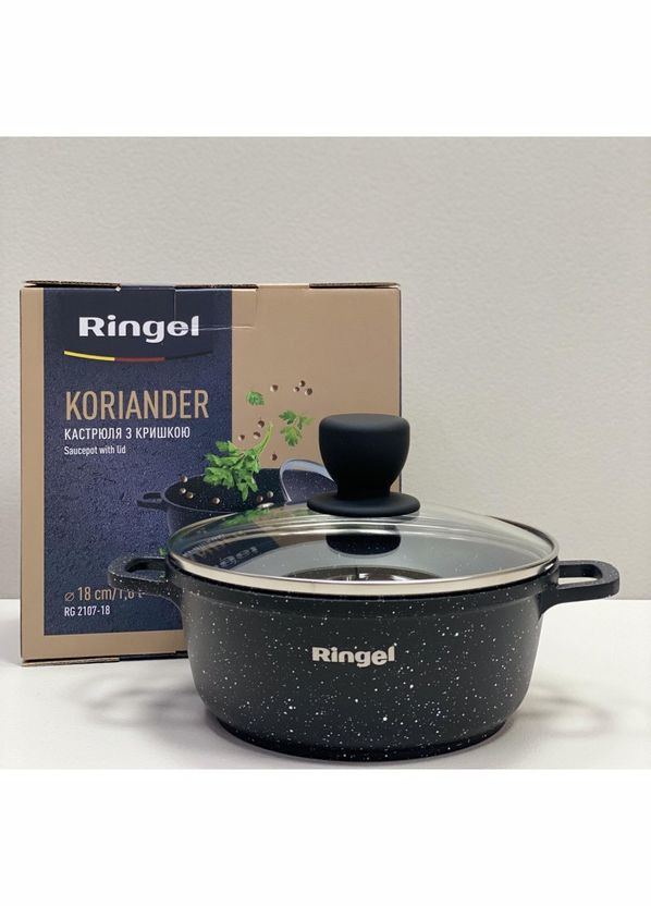Кастрюля алюминиевая с крышкой 18 см 1,8 л RG-2107-18 Ringel (317203624)