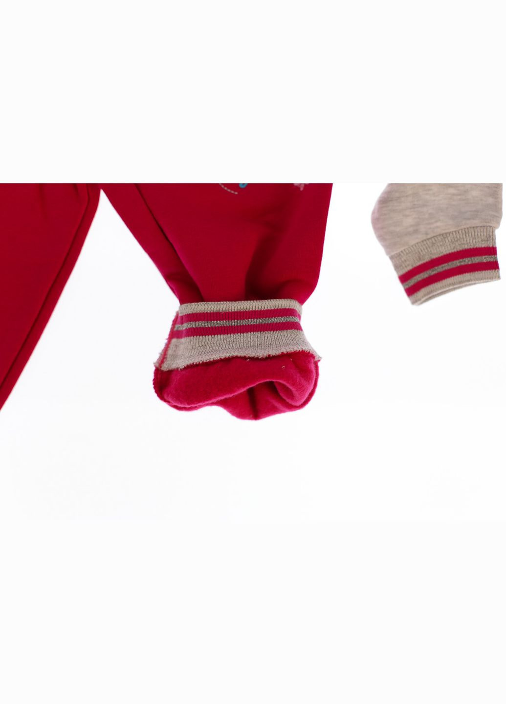 Костюм на флисе для девочки трикотажный Мишка малиновый 86 см (34023) BABYKROHA (297197512)
