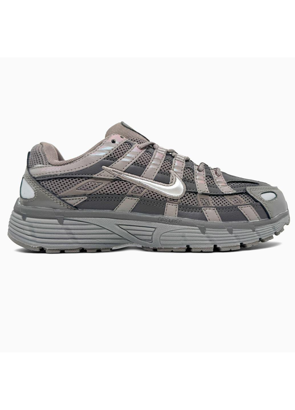 Серые демисезонные кроссовки мужские nike p-6000 brown / grey найк п-6000 No Brand