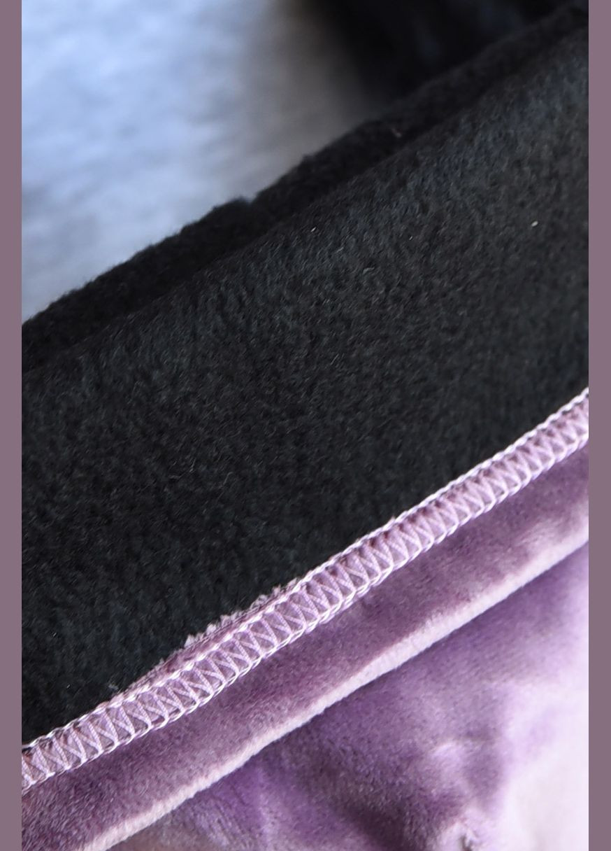 Набор шапка+шарф подростковый для девочки велюровый фиолетового цвета Let's Shop (301764186)