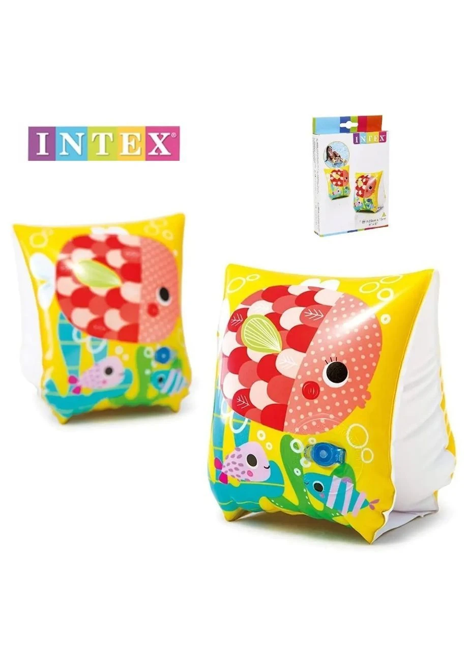 Надувні нарукавники з рибками 58652 від 3 до 6 років. Розміром 23х15см Intex (381954399)