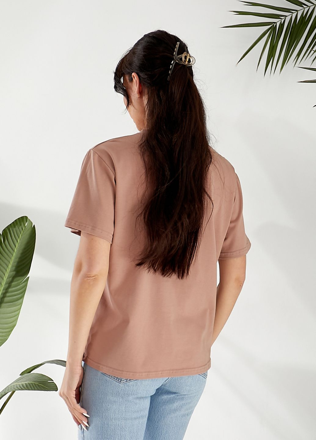 Футболка жіноча оверсайз з принтом No Brand - (329651551)