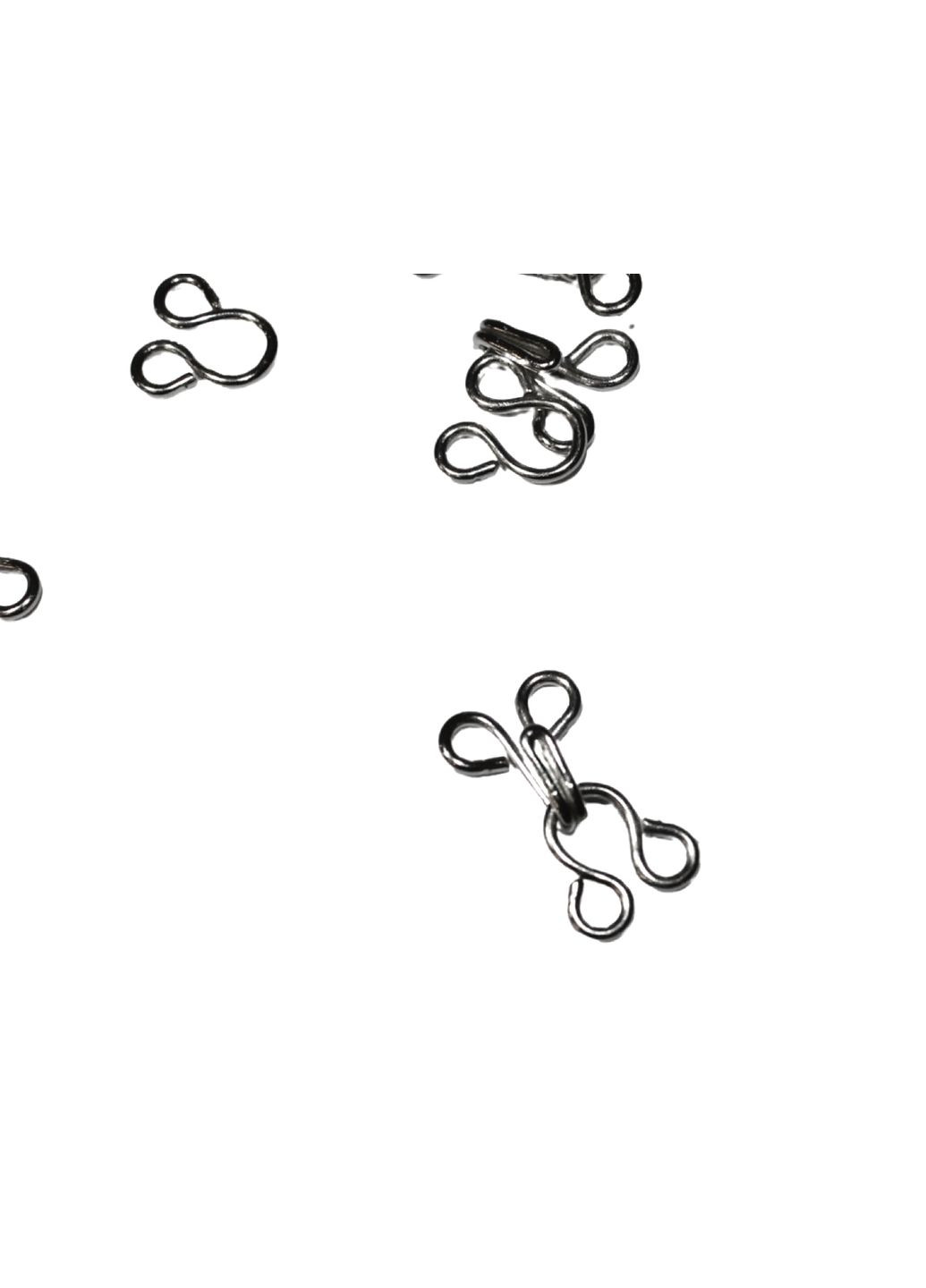 Гачки пришивні сріблясті №4/22мм/880пар FROM FACTORY KRY (339104754)