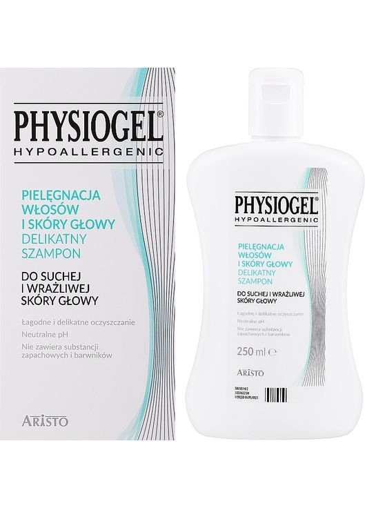 Нежный шампунь для сухой и чувствительной кожи головы Scalp Care Mild Shampoo 250ml (774249-31397870) Physiogel (368892927)