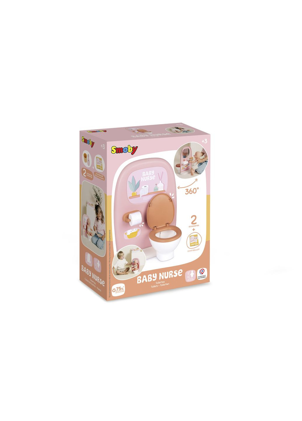Игровой набор Baby Nurse. Терракотовая пудра. Ванная комната () Smoby 7600220500 (361855684)