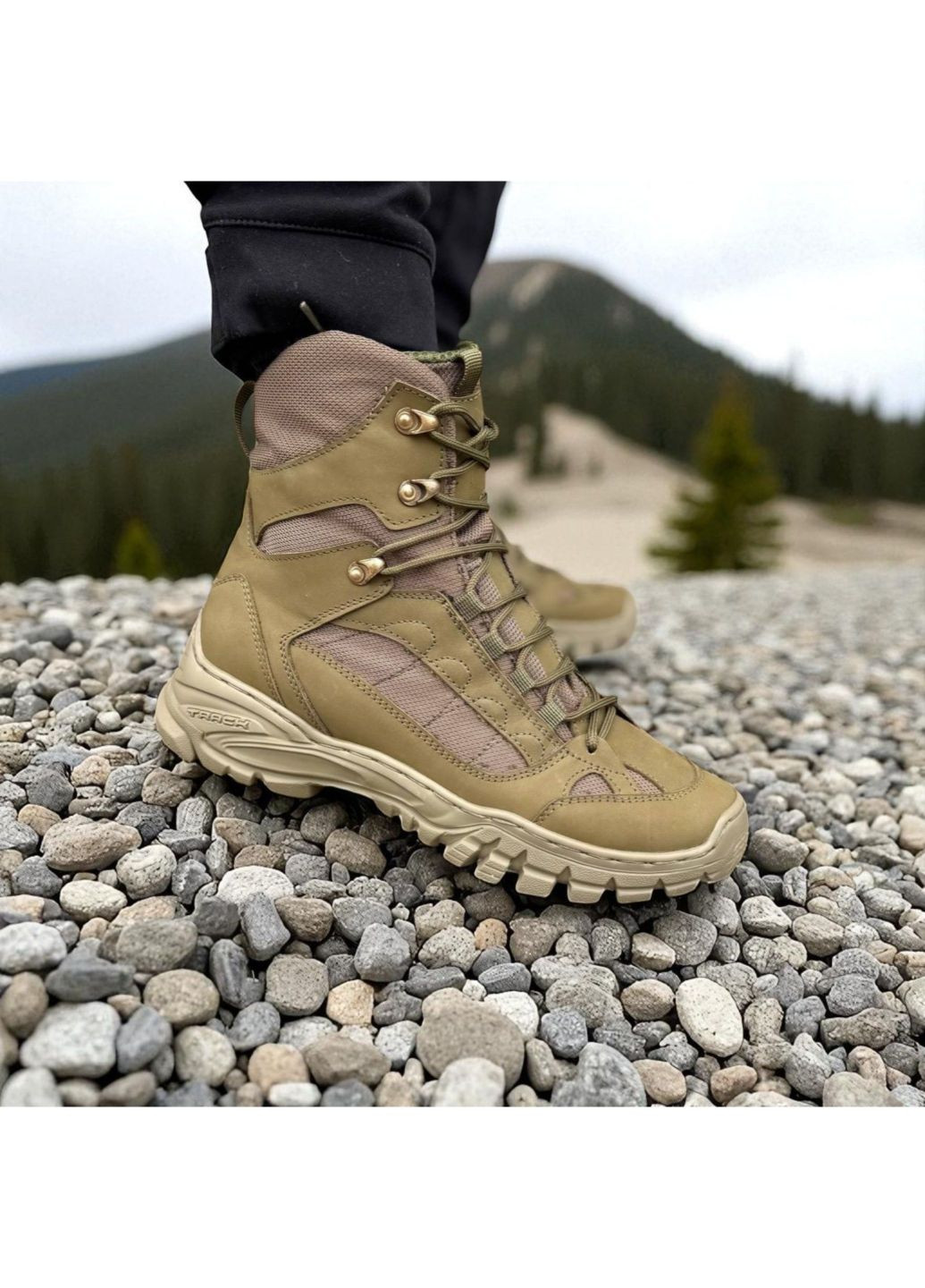 Тактичні Чоловічі Демісезонні Берці Шкіряні. 36-49р Олива. Міцні та зручні! DSDM-1048 45 No Brand (349513287)