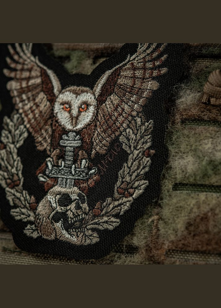 Нашивка Сова (вишивка) Black M-TAC (315047522)