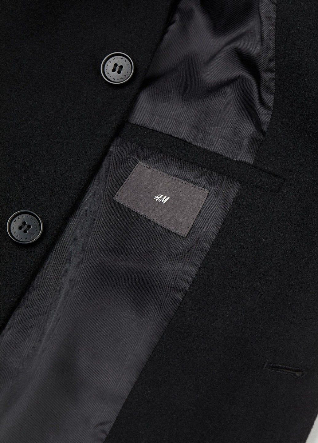 Чорне демісезонне Пальто H&M