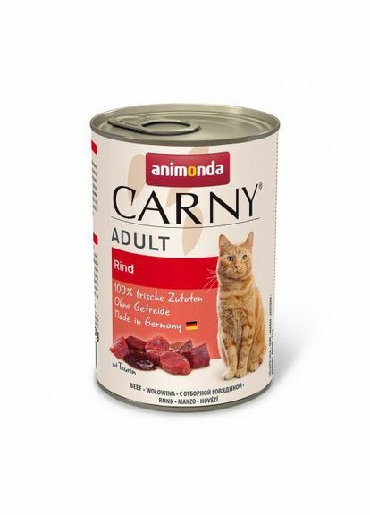 Влажный корм Carny для взрослых кошек, с говядиной, 400 г (*) Animonda (322591713)