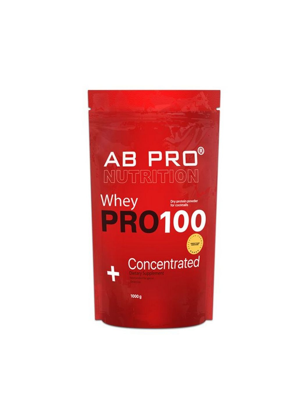 Протеин Pro 100 Whey Concentrated, 1 кг Клубника AB PRO (293480142)