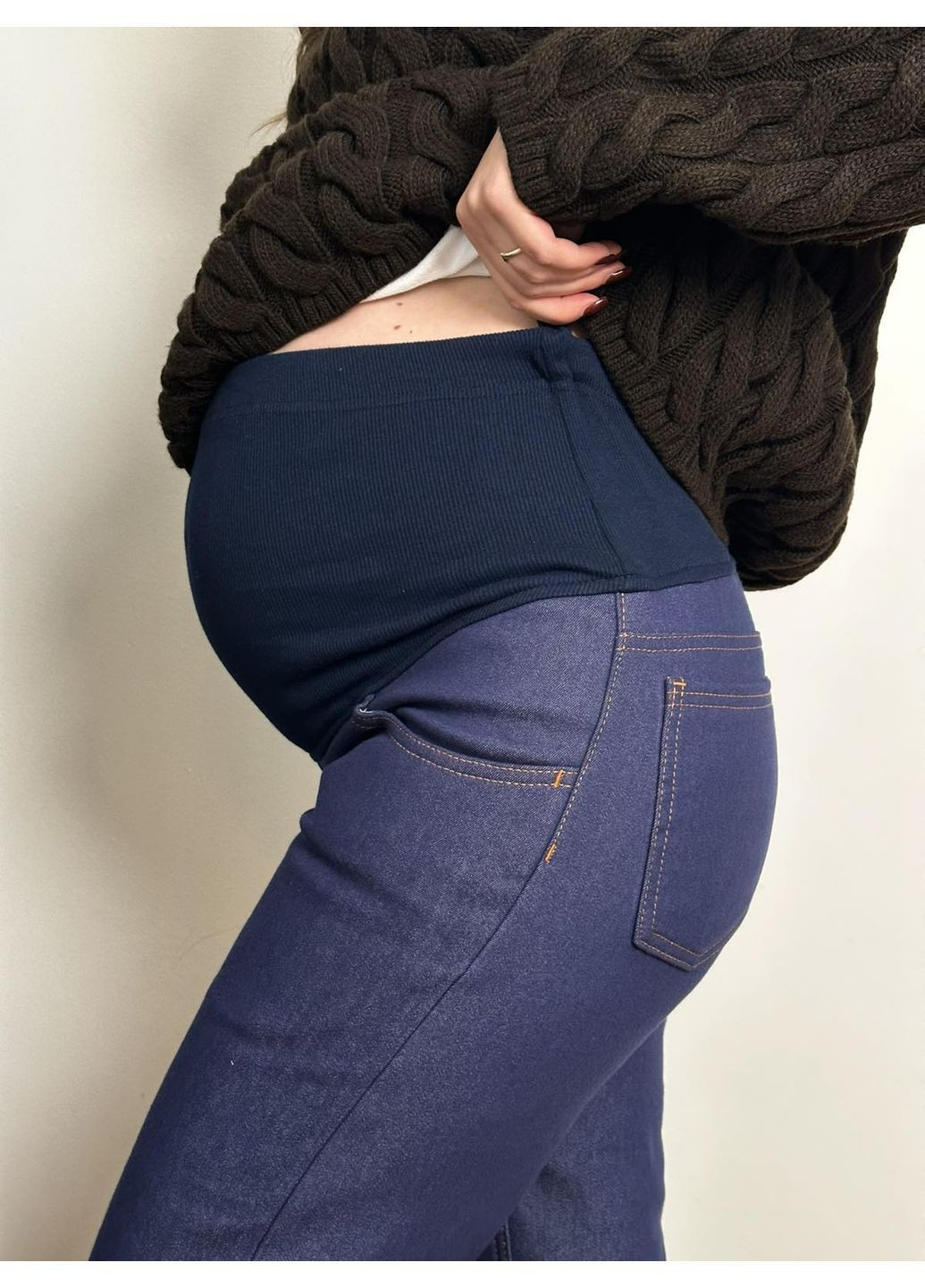 Джинсы утепленные для беременных No Brand - (369799184)