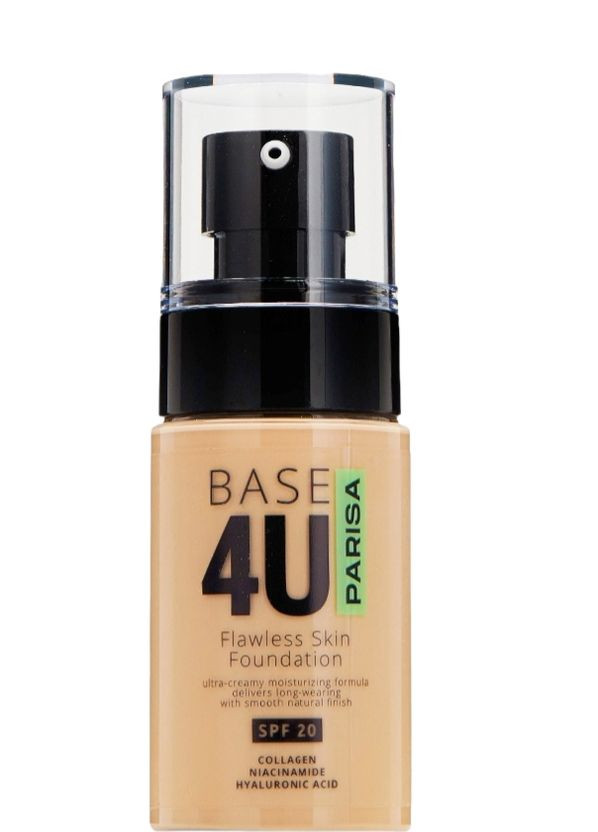 Тональний крем Parisa Base 4U №23 з колагеном Parisa Cosmetics (370569776)