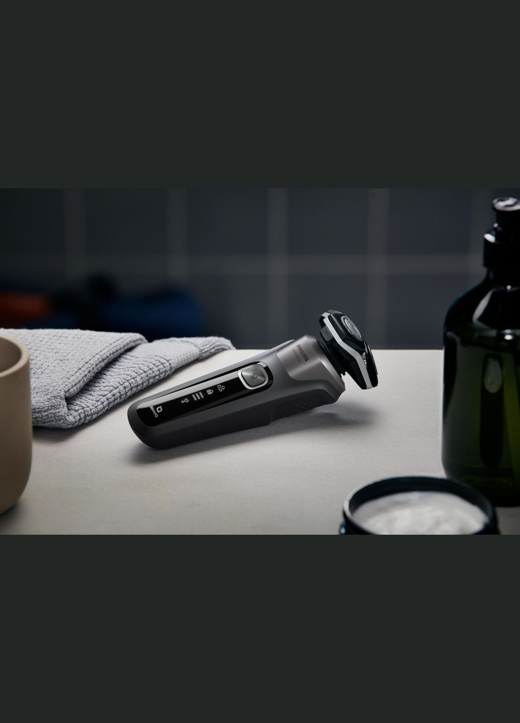 Бритва електр. роторна Series 5000, 9Вт, бритв.головок-3, Li-Ion, сух.+волог., тример, чехол, сірий Philips (315604668)