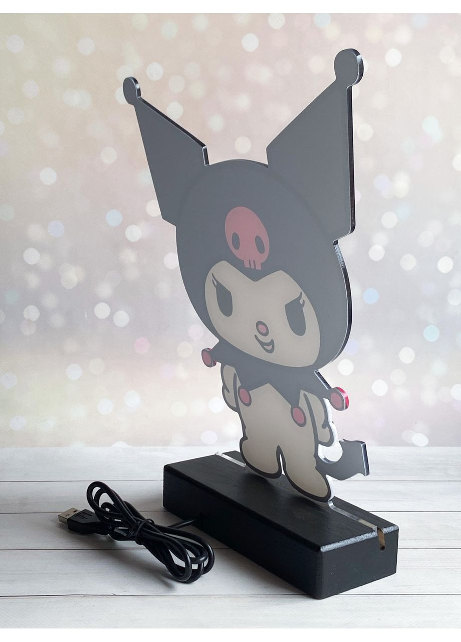 Дитячий нічник з регулюванням світла Куромі на чорній підставці CASE CONTROL (355398030)