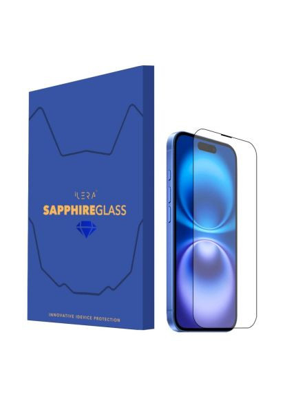 Стекло защитное (ILSPDL16PR) iLera Sapphire Ultra + Glass iPhone 16 Pro (366695381)