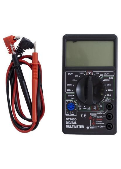 Цифровий мультиметр тестер Multimeter DT- 700D Digital (302516425)