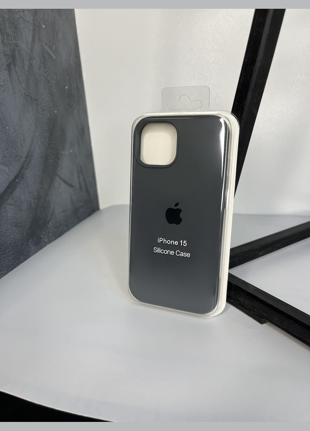 Чохол на iPhone 15 відкрита камера, закритий низ silicone case на apple айфон Brand iphone15 (294092103)