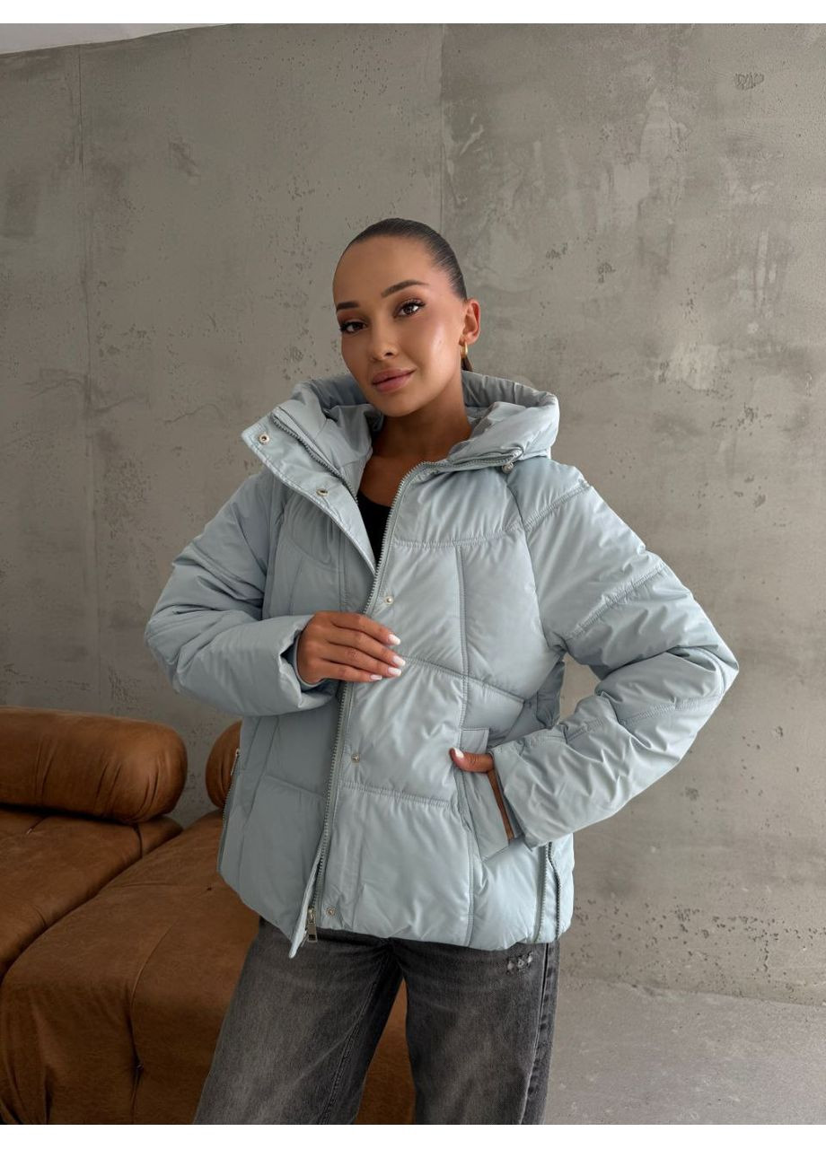Блакитна демісезонна 🔥 демісезонна жіноча куртка DK/DL Мода без кордонів