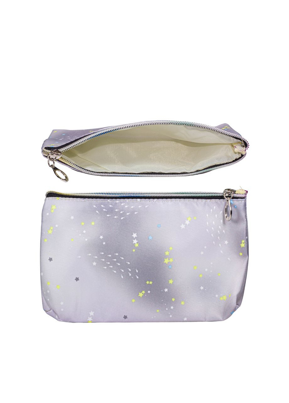 Набор косметичек для хранения аксессуаров и косметики из 3 штук Love, Фиолетовый No Brand (302723552)