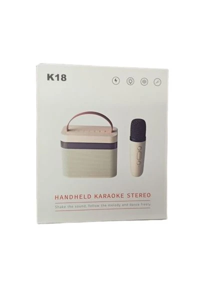 Портативна колонка з мікрофоном Bluetooth USB SD FM дитяча колонка караоке блютуз колонка 5 Вт Білий No Brand (366734705)