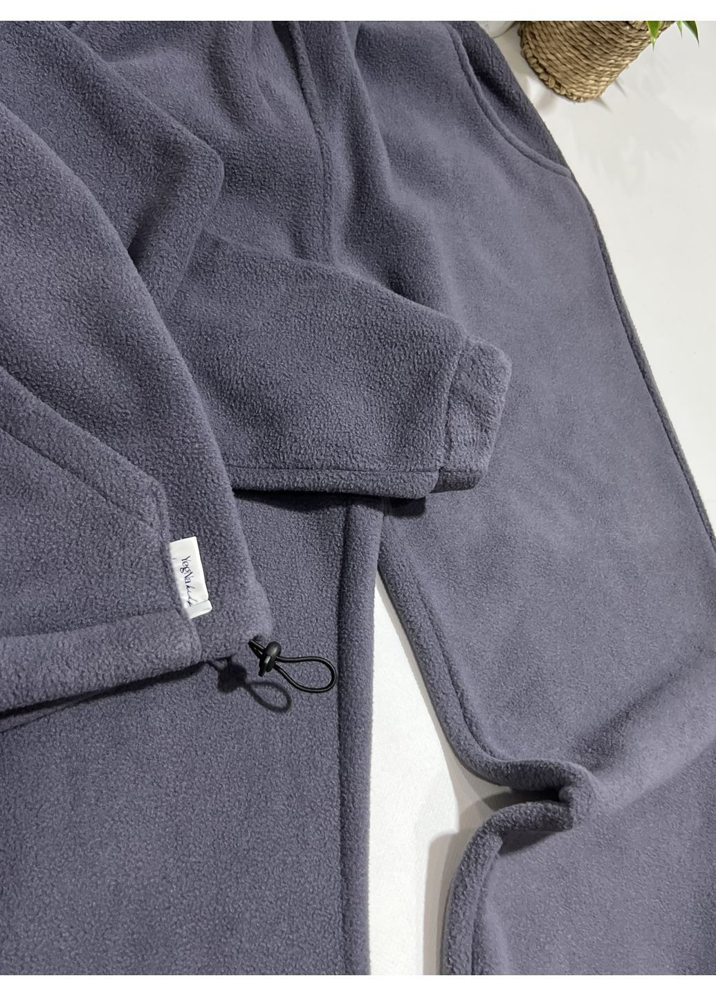 Серый флисовый костюм для мальчиков/подростков No Brand