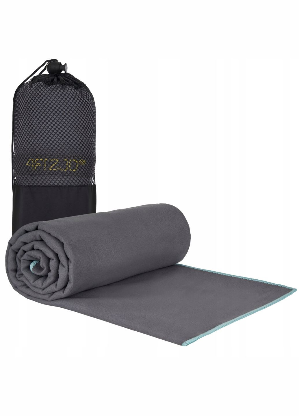 Полотенце спортивное XL 180 x 100 см из микрофибры 4FJ0420 Gray 4FIZJO серый