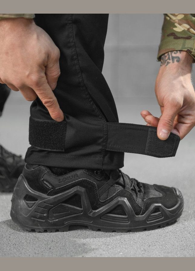 Тактичні штани демісезонні рип-стоп чорні No Brand (316039095)