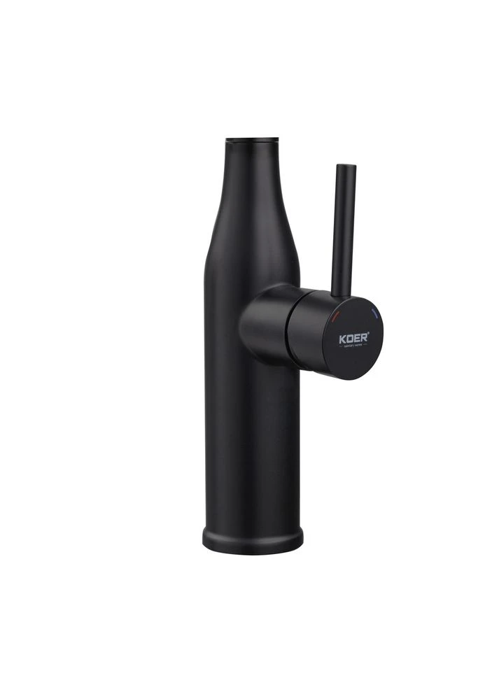 Смеситель для кухни KI-70005-05 (KR5005) из нержавеющей стали и гибким черным силиконовым изливом KOER (334003284)