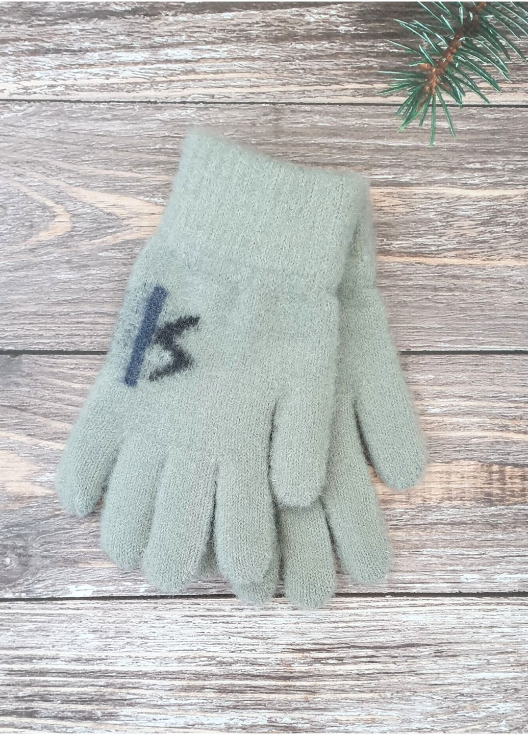 Дитячі в’язані рукавиці для хлопчиків, одинарні No Brand (355336819)