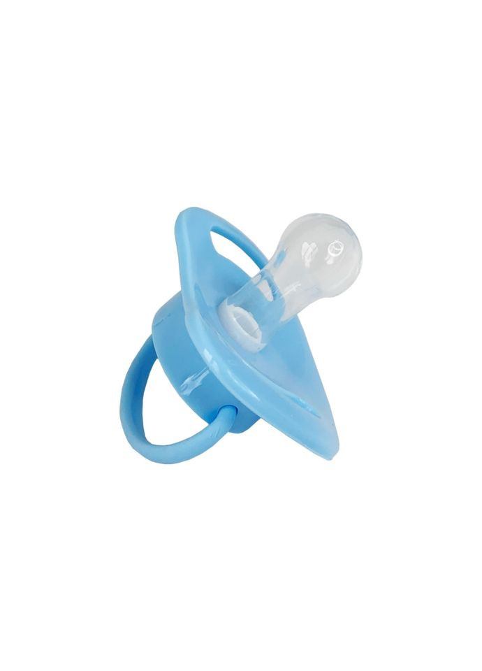 Пустушка силіконова кругла Mega Zayka MGZ-0516(Blue) з ковпачком Megazayka (300567455)