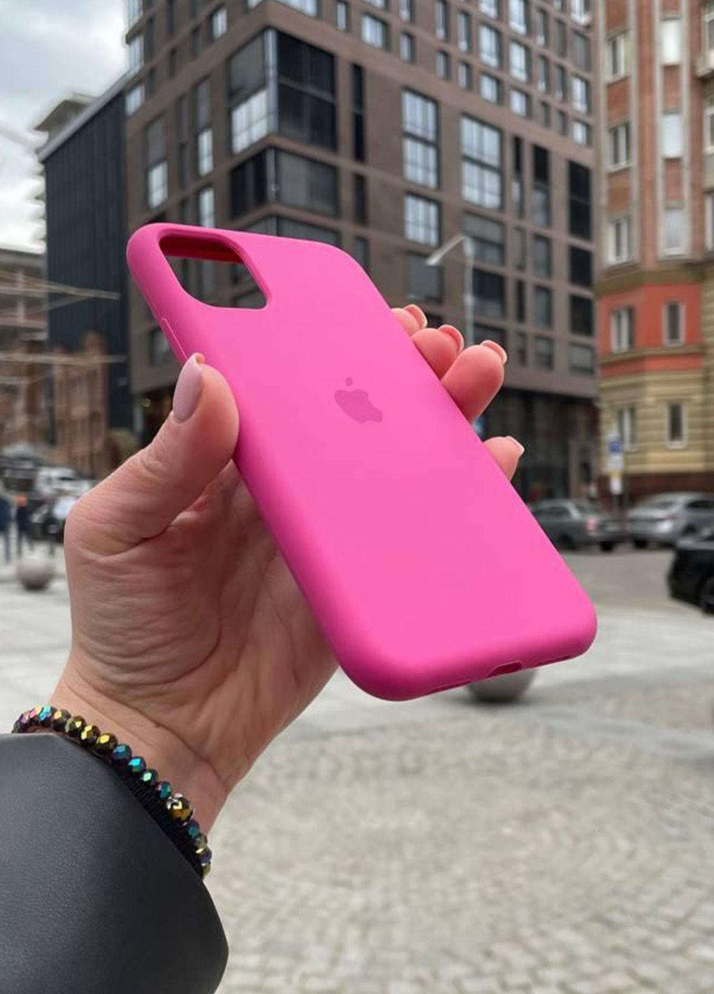 Чехол для iPhone 11 Pro Max розовый Dragon Fruit Silicone Case силикон кейс No Brand (289754108)