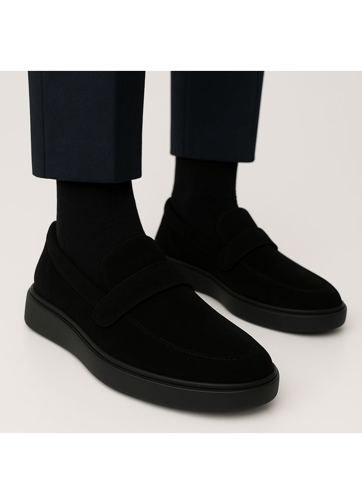 Kindzer Женские лоферы Lux 1009 демисезонные замшевые черные лоферы черный з натуральная замша, — демисезон (356103796)